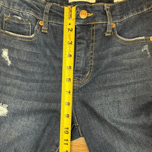 Jessica Simpson adored high rise ankle jeans size 25 raw hem dark wash - Picture 4 of 10